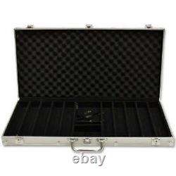 750 Diamond Suited 12.5g Clay Poker Chips Set with Aluminum Case Pick Chips