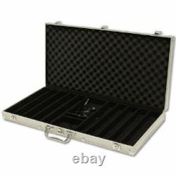 750 Diamond Suited 12.5g Clay Poker Chips Set with Aluminum Case Pick Chips