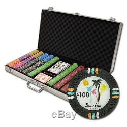 750 Piece Desert Heat 13.5 Gram Clay Poker Chip Set with Aluminum Case (Custom)