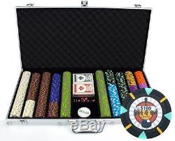 750 ct Rock & Roll 13.5 Gram Casino Grade Poker Chip Set Aluminum Case