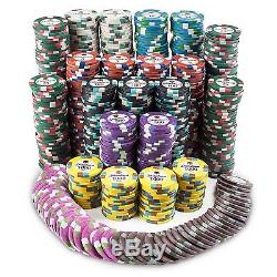750ct Showdown Poker Chip Set in Aluminum Carry Case 13.5-gram Heavyweight Cl