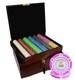 750pcs MONTE CARLO POKER ROOM POKER CHIPS SET HIGH GLOSS WOOD CASE CUSTOM BUILD
