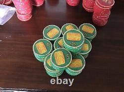 759-piece set of Chipco Egyptians! Rarely seen! Includes octagons, dealer chip