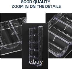 800Pcs Poker Chips & 12 Pcs Acrylic Trays Set