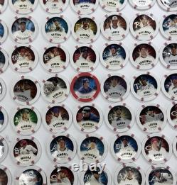 (83) 2013-2014 Topps MLB Chipz Poker Chips White Baseball Magnetic Weighted