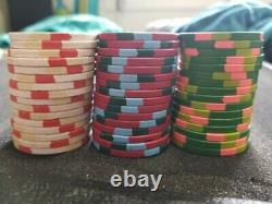 950 USED PAULSON CLASSIC POKER CHIPS SET Out of production hard to find