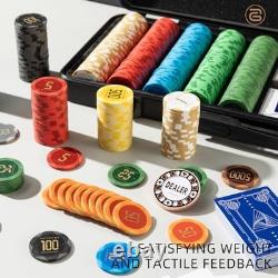 ARTGAME 14g Clay Poker Chips Set for Texas Hold'em, 500 PCS 500 Blank Chips