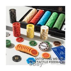 ARTGAME 14g Clay Poker Chips Set for Texas Hold'em, 500 PCS with Numbered