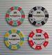 AUTHENTIC COLLECTIBLE POKER CHIP SET Of TOURNAMENT #BIKE NCV 25 100 500 & 1000