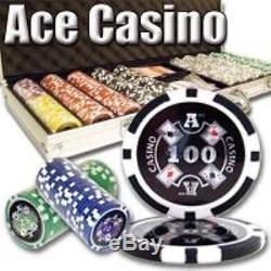 Ace Casino Custom Poker Chip Set (500) Count14 Gram