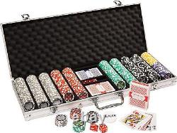 Ace Casino Poker Chip Set in Aluminum Carry Case Holo Inlay Heavyweight Casino