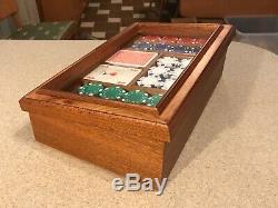 Agresti Luxury Italian Hand Crafted Poker Set in Handmade Briarwood Case