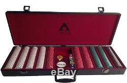 All-In 500-piece Clay Poker Chip Set With Carrying Case
