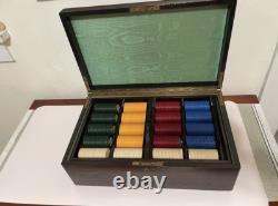 Amazing Antique Uspc Personal Poker Chip Set Casino Chips Ordered In 1928
