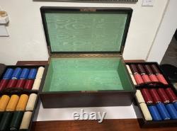 Amazing Antique Uspc Personal Poker Chip Set Casino Chips Ordered In 1928