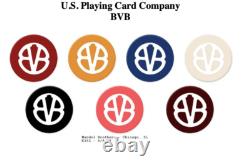 Amazing Antique Uspc Personal Poker Chip Set Casino Chips Ordered In 1928