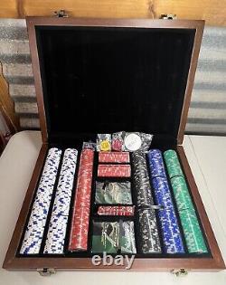American Heritage Billiards Heirloom Poker Set Professional 500 Piece 90% Sealed