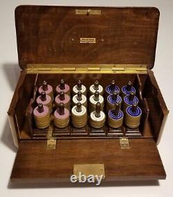 Antique 19th century German Royal Flush gaming set, Incomplete