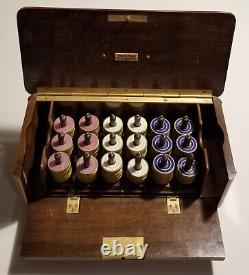 Antique 19th century German Royal Flush gaming set, Incomplete