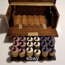 Antique 19th century German Royal Flush gaming set, Incomplete