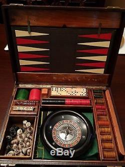 Antique Poker Butterscotch Crisloid Catalin Bakelite Gaming Gambling Set Kit