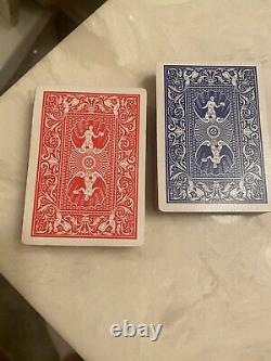 Antique Poker Game Set in Original Oak Wood Case