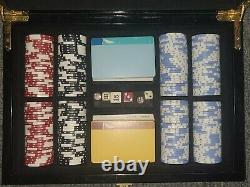 Antique Vintage Poker Set Heavy Chips Nice Case Well Made Thick Cards Dated 1942