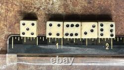 Antique c1900 Travelling Mini Poker Chip and Mini Dice Set Bicycle Playing Cards Antique c1900 Travelling Mini Poker Chip and Mini Dice Set Bicycle Playing Cards