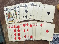 Antique c1900 Travelling Mini Poker Chip and Mini Dice Set Bicycle Playing Cards Antique c1900 Travelling Mini Poker Chip and Mini Dice Set Bicycle Playing Cards