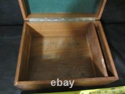 Antique clay poker chip set with wood case & racks & 360ish chips