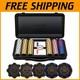 Art Deco Inspired 14g Clay Poker Chip Set with 300/500 Count for Stylish Play