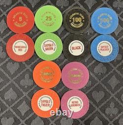 Atlantic Club Classic Poker Chip Tournament Lot (193 Chips Total)