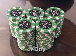 Aurora Star $25 Casino / Poker Chips 100 Quantity