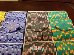 Aurora Star Poker Chips made by Paulson 460 Chip Tournament Set