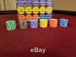 Aurora Star Poker Chips made by Paulson 580 Chip Tournament Set