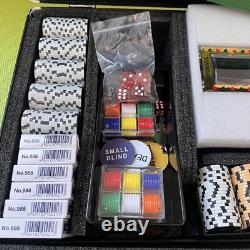 Authentic Casino Carry Case Prime Poker Chip Set 4w