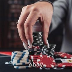 Authentic Casino Poker Set 11.5g Chips with Cards & Velvet Case 500 Pieces