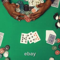 Authentic Casino Poker Set 11.5g Chips with Cards & Velvet Case 500 Pieces