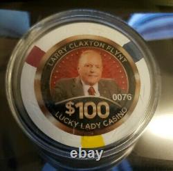 Authentic Collectable Casino Poker Chip / LIMITED EDTION LARRY FLYNT CHIP SET