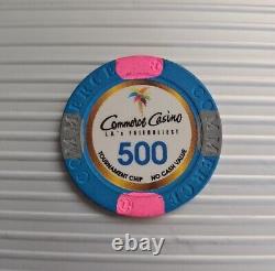 Authentic Collectible Poker Chip Set From Tournament /#commercencv 100 500 1k 5k