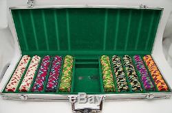 Authentic Paulson Classic Poker Chips Set of 499 in Case