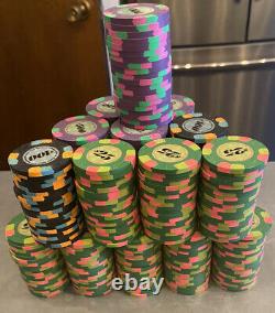 Authentic Paulson Classic Poker ChipsSet Of 500Very Rare