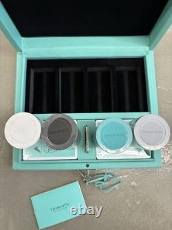 Authentic TIFFANY & CO Full Poker Chip Set Set Of 2 Playing Cards Travel Case