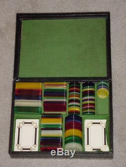 Authentic Vintage Gucci Poker Set With Chips 1970's