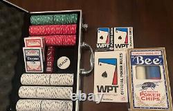 Authentic WPT Poker Set, 2 Additional WPT card decks, 100 Bee pack