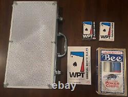 Authentic WPT Poker Set, 2 Additional WPT card decks, 100 Bee pack
