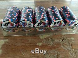 BAHAMIA CASINO Paulson Poker Chip Set 600 Chips! Mint Excellent RARE