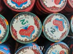 BCC Garden City Casino Clay Poker Chip Set