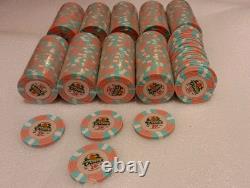 BIG LOT OF 250 Dunes Commemorative Poker Chips Set Denomination 25cent
