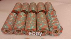 BIG LOT OF 250 Dunes Commemorative Poker Chips Set Denomination 25cent